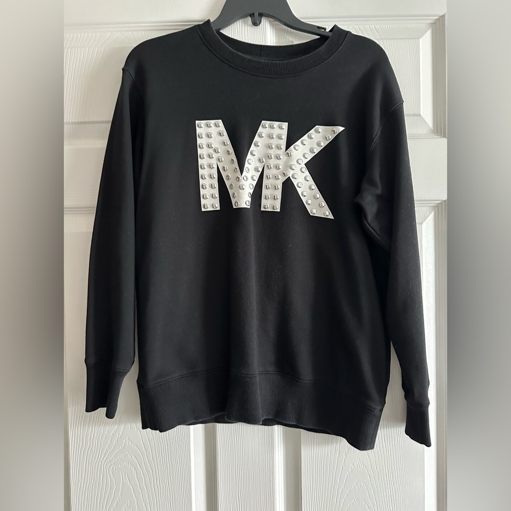 Michael Kors Black Studded Sweatshirt